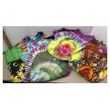 tie-dye T-shirt lot