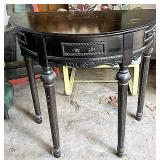 black wall table