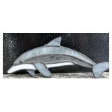 Stained glass dolphin
