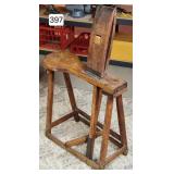Early American Harness Vice/ Bench