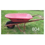Tru Temper Red Vinyl Wheel Barrow