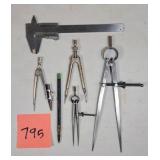 Union Tool Compass, MG Caliper & More