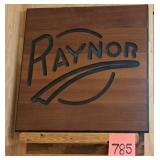 Raynor Cut Out Wood Panel Sign