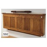 Fine Oak Custom 2 Place Wall Gun Cabinet