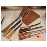 Butcher Knives & Block