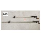 Antique Iron Clamp Bars