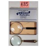 Antique Brass & X-L-SEER Magnifying Glasses