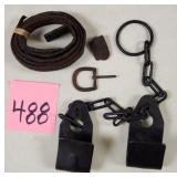Old Cow Hobbles & Leather Horse Strap