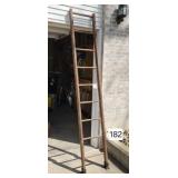 Antique Wooden 8 ft. Ladder Section