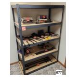 Gray Commercial Metal Frame Shelf Unit