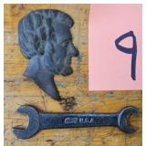 Abraham Lincoln Cast Portrait Plaque