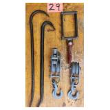 Old Fence Stretcher & Pry Bars