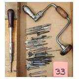 Yankee No. 30 Spiral Drill, Brace & Bits