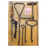 Iron Forged Early American Farm Tools