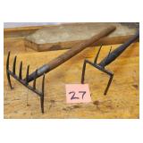 Early Iron Forged Garden Claws