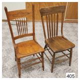 Antique Oak Kitchen Chairs