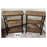 Custom Iron & Wood Display Shelves