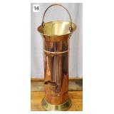 Copper & Brass Antique Milk Pail