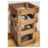 Crisa 5 Gallon Glass Bottle in Wooden Crate