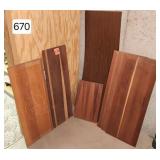 Old Beveled Pine Door Panels
