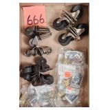 Old Caster Wheels & Cam Lock Sets