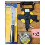 Measuring Tapes & Irwin Saw