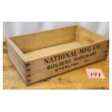 Nation MFG Co. Builders Hardware Crate