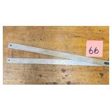Wiedenbeck Bobelin Co. Metal Advertisement Rule