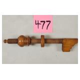 Maple Adjustment Screw for Wood Plane