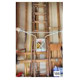 Wooden 16 ft. Extension Ladder