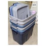 Rubbermaid 18-Gal. Containers, Lot of (6)