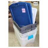 Sterlite 18 & 15-Gal. Containers, Lot of (6)