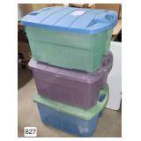 Rubbermaid Large-Size Containers, Lot of (3)