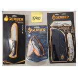 New Gerber Hunting Knives - Lot of (3)
