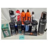 Lot of (11) Thermos & Insulated Bottles