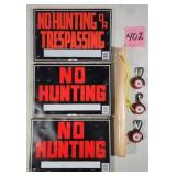 No Hunting Signs
