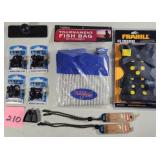Ice Creepers, Fish Bag & Nylon Ice Traps