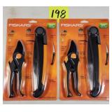 Pair of Fiskars Soft Touch Pruning Sets