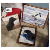 Framed Black Lab & Duck Pictures - Lot of (3)