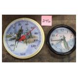 Bass Clock & Buck Thermometer