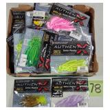 Authentic X & Berkley Plastic Shad Tail Packs