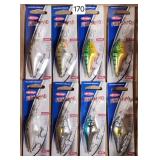 Berkley Fire Shad Medium Crank Baits - Lot of (8)