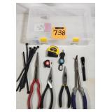 Tote of Needle Nose Pliers
