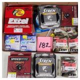 Lot of (10) Spools of New Fishing Line