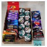 Lot of (25) Spools of New Fishing Line