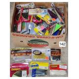 Large Box of New Worms, Shads, Grubs, Baby Bass
