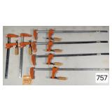 Lot of (6) Bar Clamps