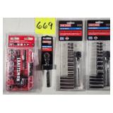 Lot of (3) New Craftsman 3/4" Socket Sets