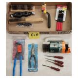 Wire Brushes, Channel Locks & Picks