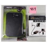 Stack-On Port. Security Safe & Laptop Travel Charg